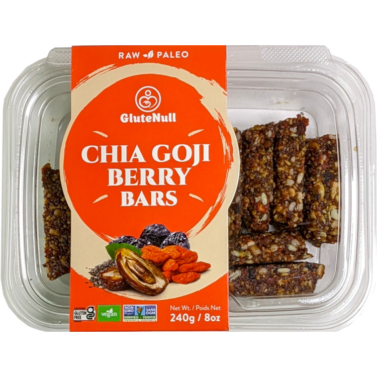 Paleo Friendly, Gluten-Free Bar - Chia Goji Berry